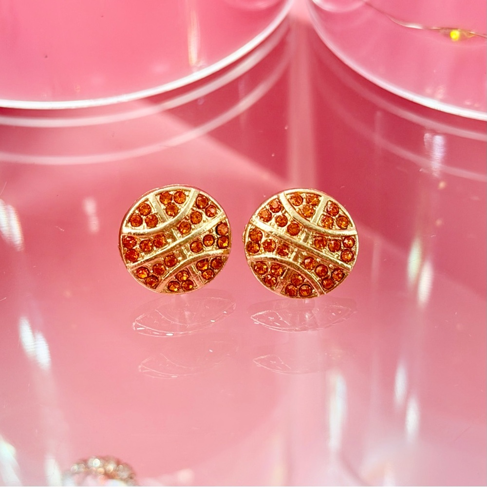 Basketball Scrunchie & Earrings Set - Picture 4 of 4